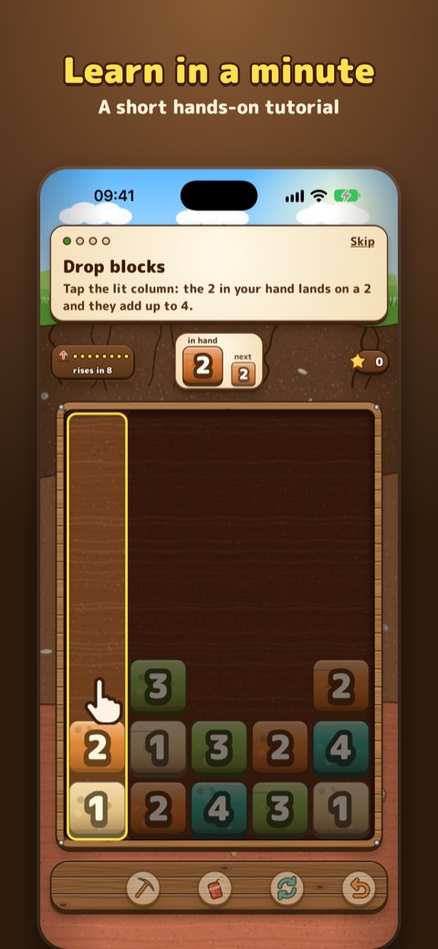 Dig A Digit screenshot: the tutorial